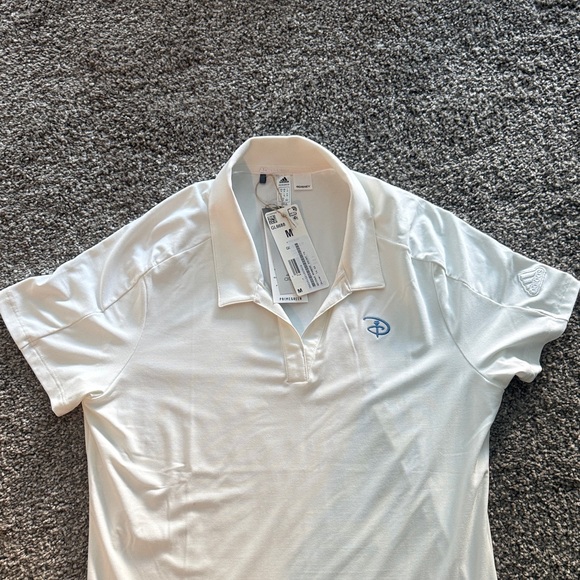 Adidas White Polo with Subtle Branding and Disney Tag - Picture 5 of 7